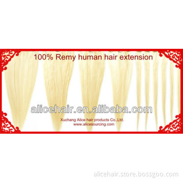 Wholesale price remy 120g full head clip in hair extension